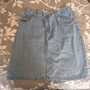 VINTAGE 90's Bill Blass / Blassport Denim Jean Skirt - Size 10